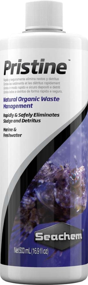 Seachem Pristine Natural Waste Management - Organic Sludge and Detritus Eliminator