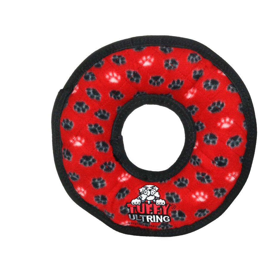 TUFFY -World's Tuffest Soft Dog Toy -Ultimate Ring-Squeakers-Multiple Layers.Made Durable, Strong & Tough.Interactive Play(Tug, Toss & Fetch).Machine Washable & Floats