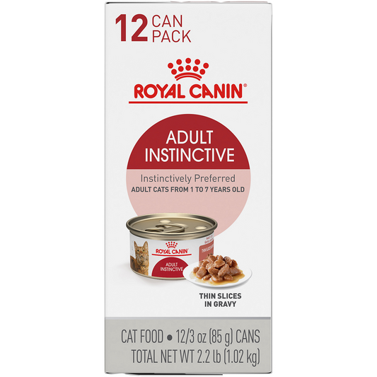 Royal Canin® Feline Health Nutrition™ Adult Instinctive Thin Slices In Gravy Canned Cat Food, 3 oz, 12-Pack