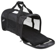 Petmate Soft-Sided Kennel Cab Pet Carrier, Black, For Dogs and Cats
