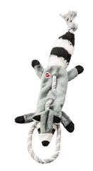 Skinneeez Tugs Forest Raccoon- Dog Toy for Tug-of-War with Squeaker and Crinkle Sound Dogs and Puppies