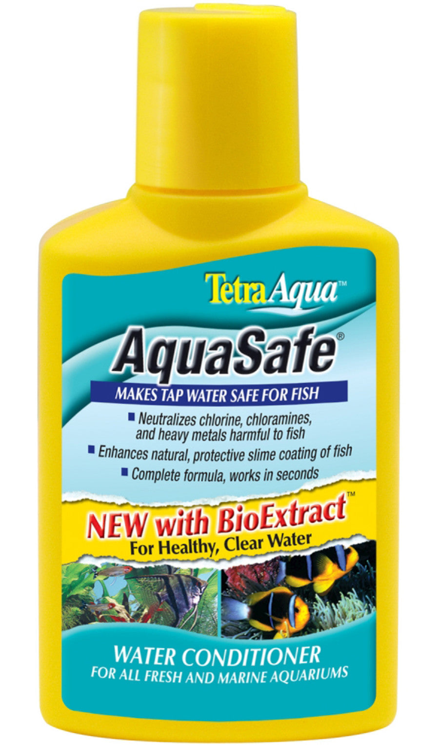 Tetra AquaSafe Plus, Aquarium Water Conditioner And Dechlorinator