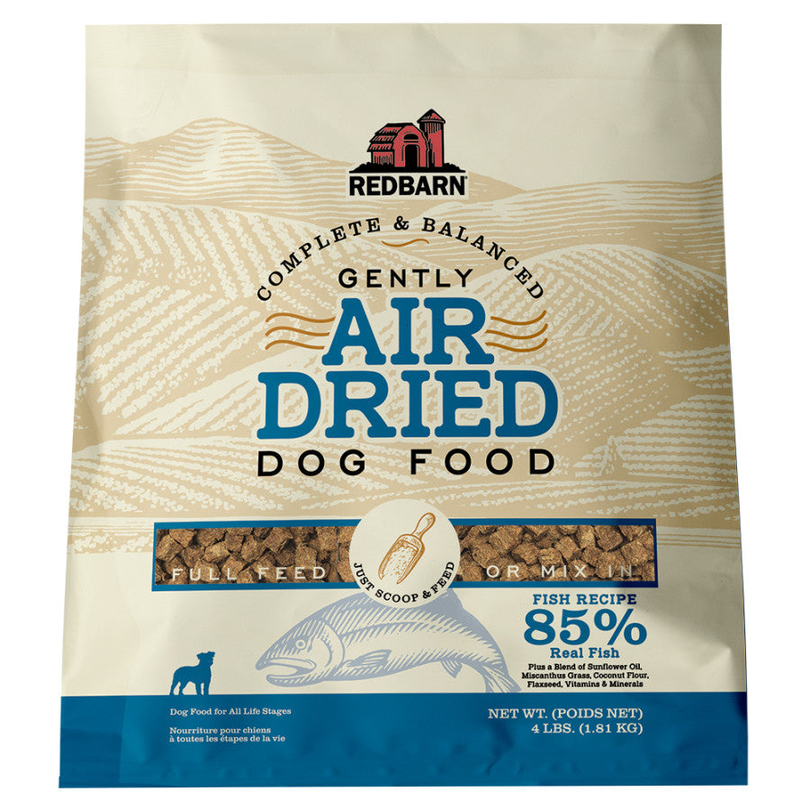 Redbarn, Fish Recipe Gently Air-Dried Dog Food 4-lb