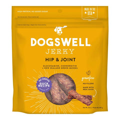 DOGSWELL Jerky Hip and Joint Dog Treats Grain Free Made in USA Only, Glucosamine and Chondroitin, Duck