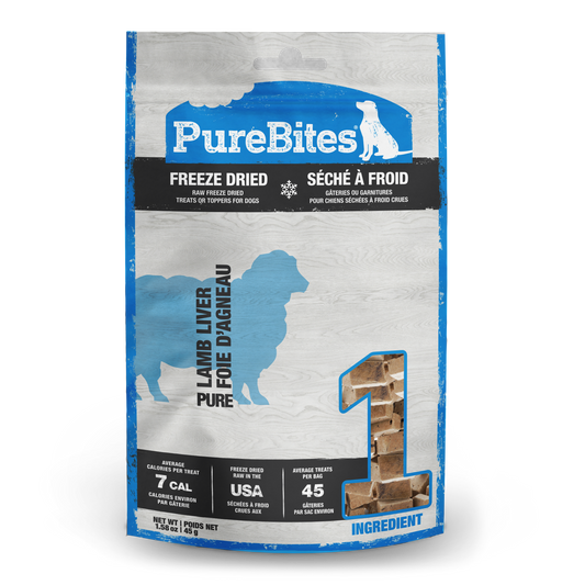 Freeze Dried Dog Treats, Lamb Liver
