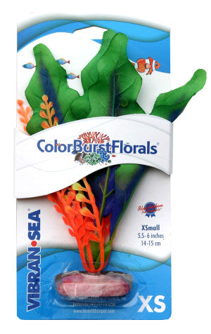 Blue Ribbon Pet Products Colorburst Florals Betta Silk Aquarium Plant XS