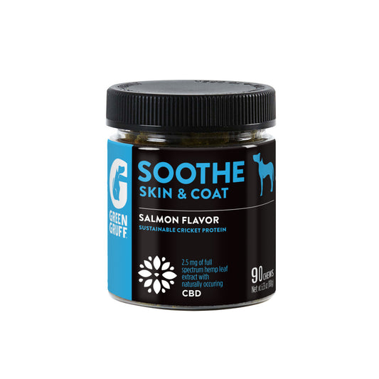 Green Gruff Soothe Skin & Coat PLUS CBD Dog Supplements