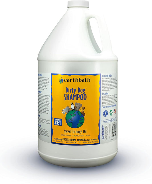 Earthbath, Sweet Orange Dirty Dog Shampoo - Cruelty Free Dog Shampoo and Conditioner, Made in USA, Gentle Dog Wash, Best Puppy Shampoo & Puppy Supplies