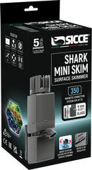 Sicce Shark Mini Aquarium Surface Skimmer 350 up to 40 Gallon Aquariums | 90 GPH Flow Rate Efficient Debris Oil Film Removal Freshwater & Saltwater