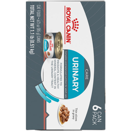 Royal Canin® Feline Care Nutrition™ Urinary Care Thin Slices in Gravy Canned Cat Food, 3 oz, 6-Pack