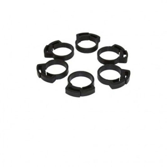 Two Little Fishies  6-Piece Plastic Hose Clamp Set