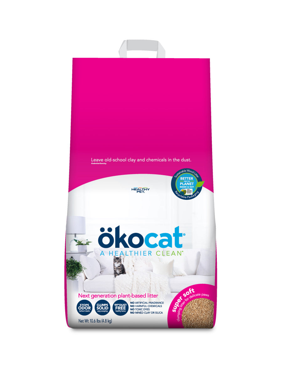 OKOCAT Super Soft Clumping Wood Cat Litter