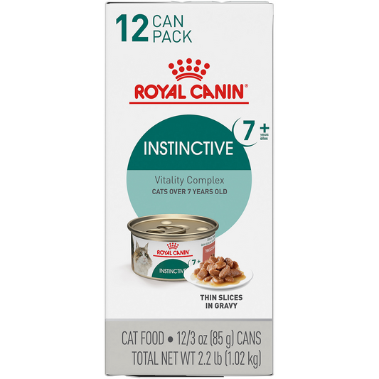 Royal Canin® Feline Health Nutrition™ Instinctive 7+ Thin Slices In Gravy Canned Cat Food, 3 oz, 12-Pack