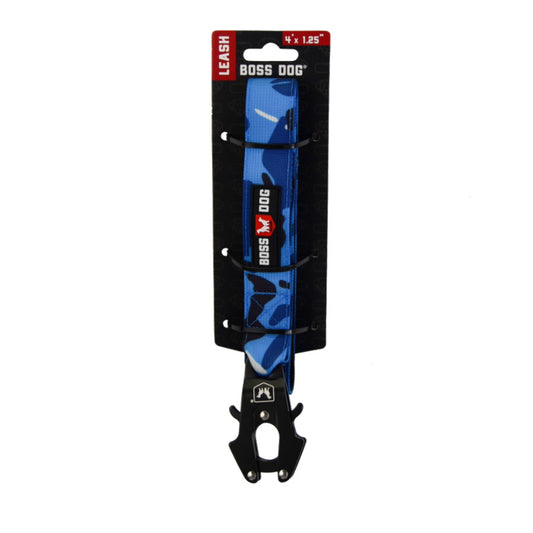 Boss Dog Tactical Leash, Blue Camo