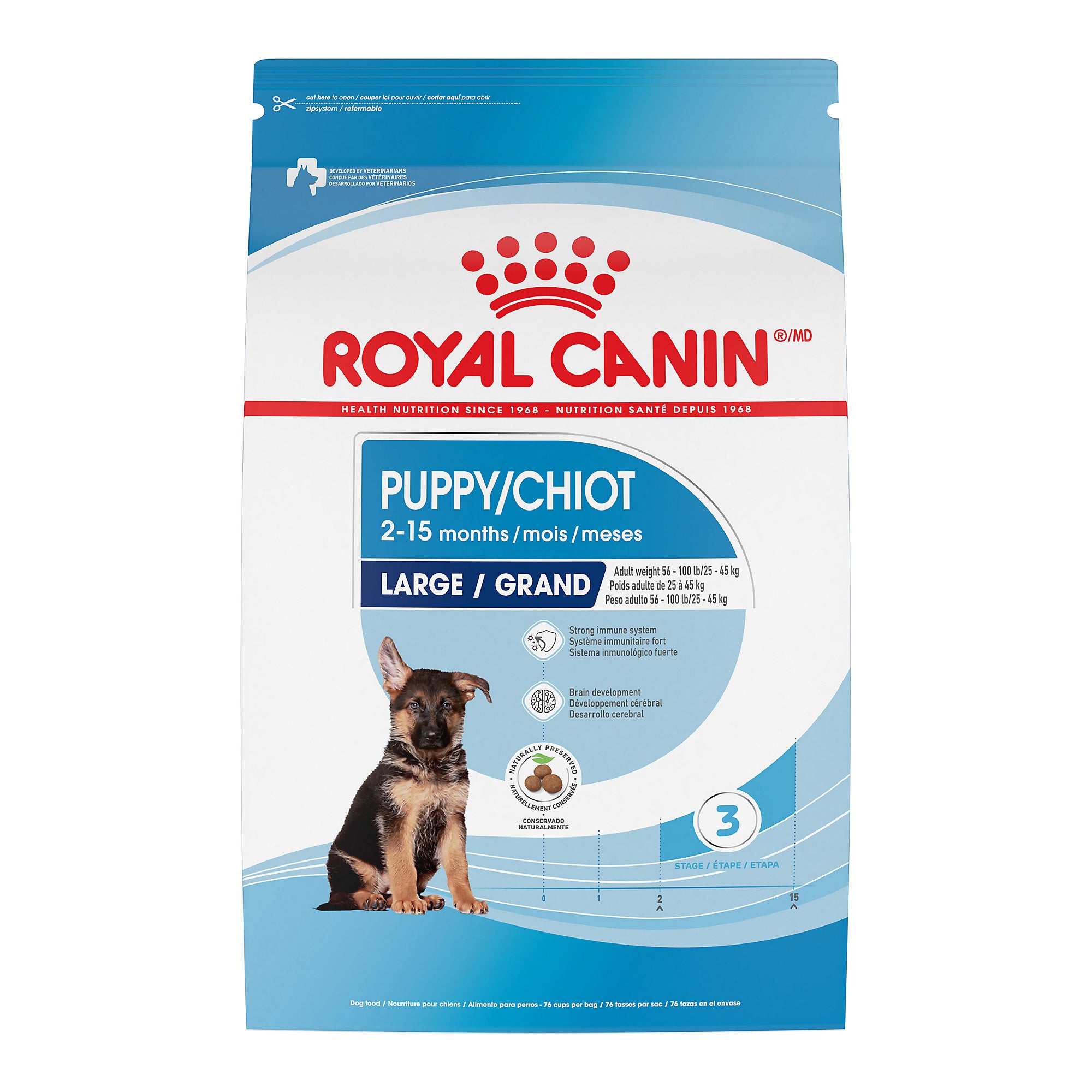 Royal Canin Size Health Nutrition Dry Large Breed Puppy Food, 30 lb Bag