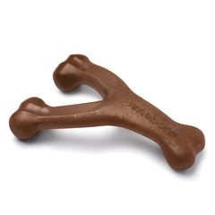 Benebone Wishbone Durable Dog Chew Toy for Aggressive Chewers, Real Peanut, Made in USA, for Any breed