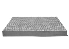 Furhaven Orthopedic Dog Bed for Large Dogs w/ Removable Washable Cover, For Dogs Up to 95 lbs - Ultra Plush Faux Fur & Suede Mattress - Chocolate