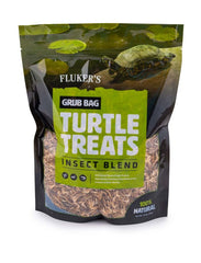 Fluker's Grub Bag Turtle Treats, Insect Blend, High Protein Freeze Dried River Shrimp, Crickets, and Mealworms, For Aquatic Turtles, Amphibians, and Reptiles