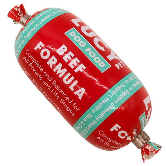Lucy Pet Products Dog Food Roll ,Beef 2.75 oz