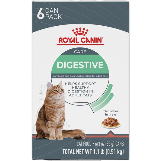 Royal Canin® Feline Care Nutrition™ Digestive Care Thin Slices In Gravy Canned Cat Food, 3 oz, 6-Pack
