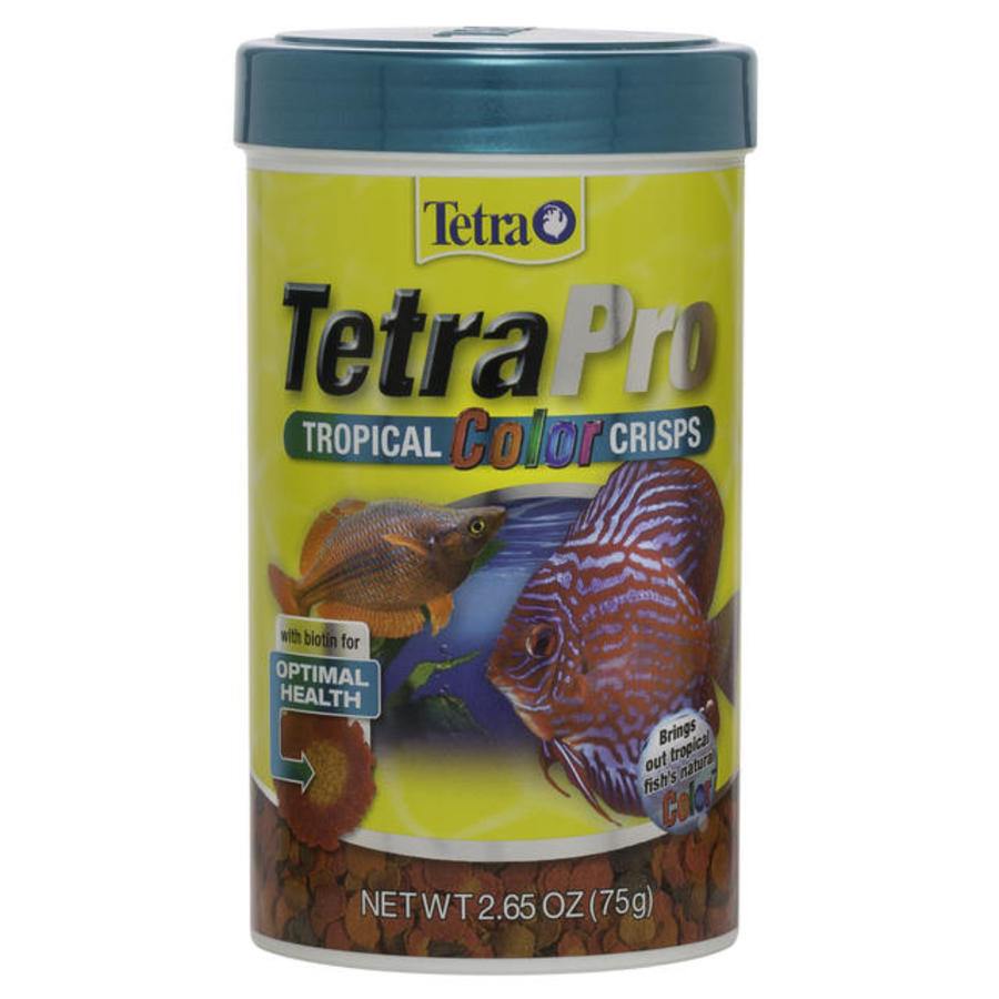 TetraPro Tropical Color Crisps, Fish Food With Natural Color Enhancers, Tropical Fish Food