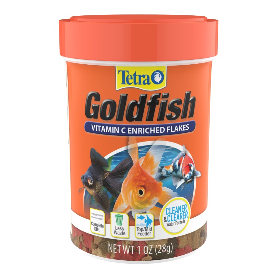 Tetra Goldfish Flakes, Nutritionally Balanced Diet For Aquarium Fish, Vitamin C Enriched Flakes