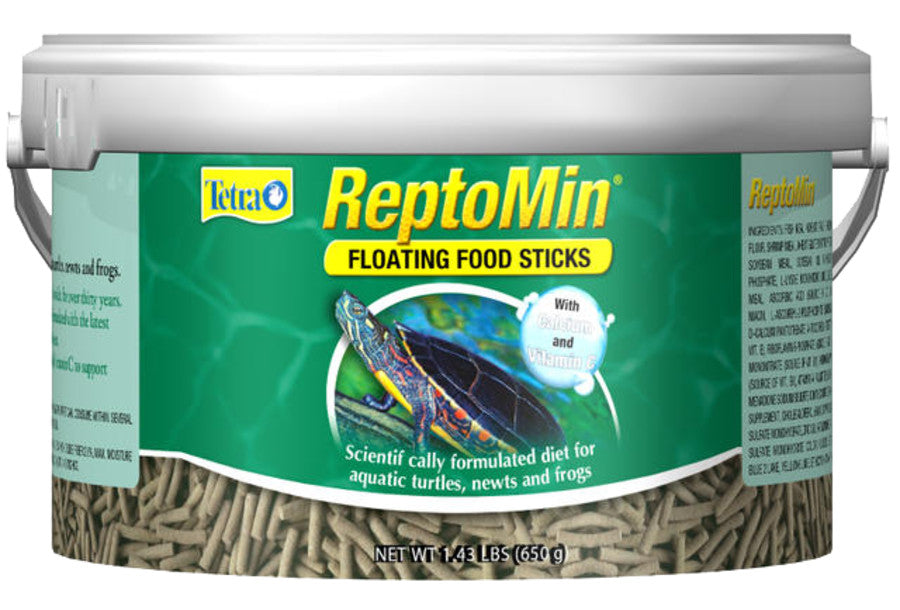 TetraFauna Tetra ReptoMin Floating Food Sticks, For Aquatic Turtles, Newts and Frogs