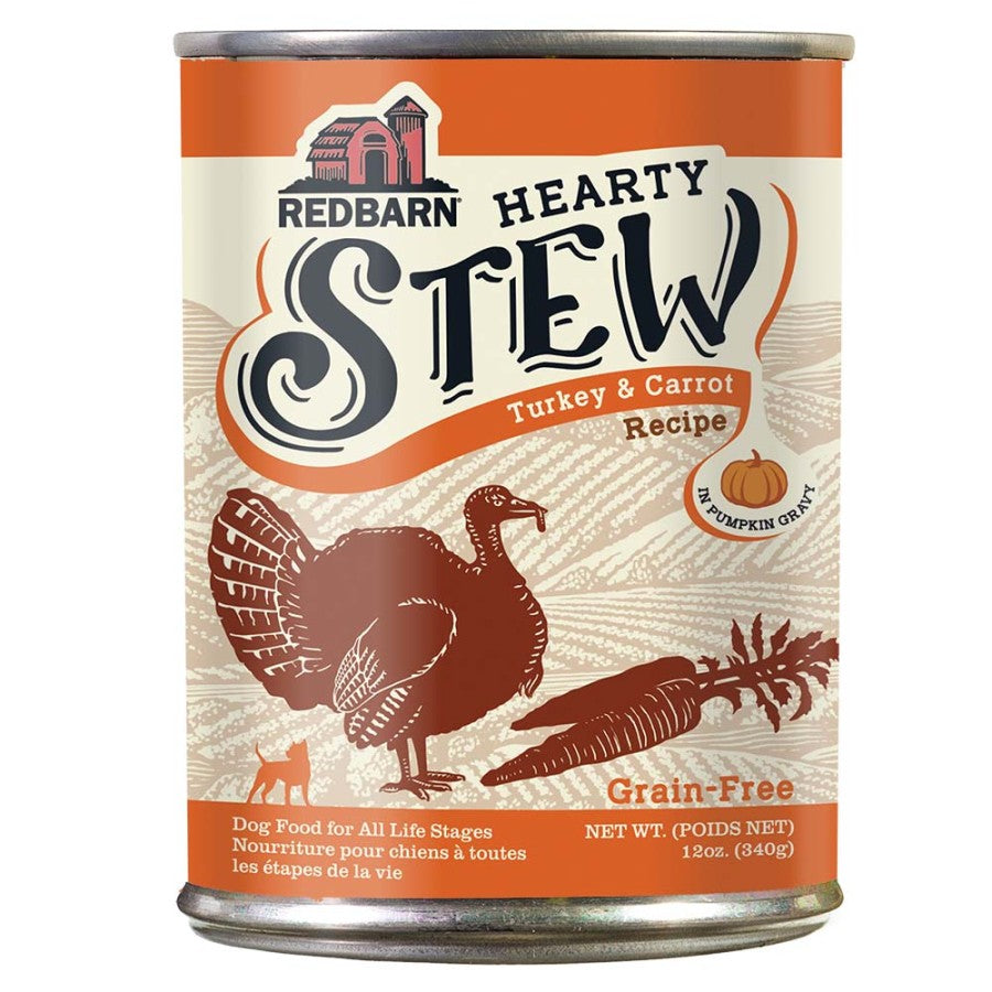 Redbarn, Hearty Stew Turkey & Carrot Recipe in Pumpkin Gravy Canned Dog Food, 16 Ounce