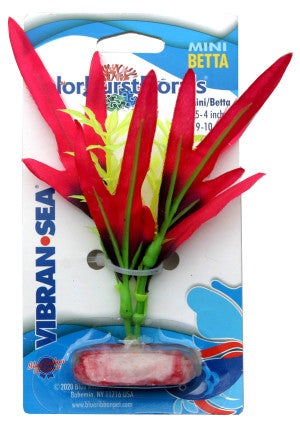 Blue Ribbon Pet Products Colorburst Florals Betta Silk Aquarium Plant Mini