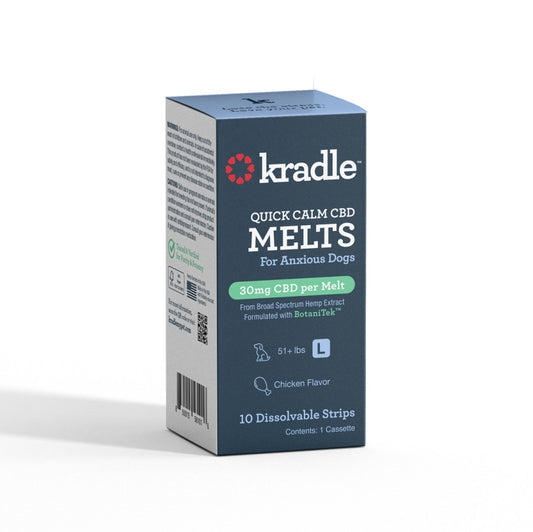 Kradle Quick Calm CBD Dog Melts 30MG, Chicken