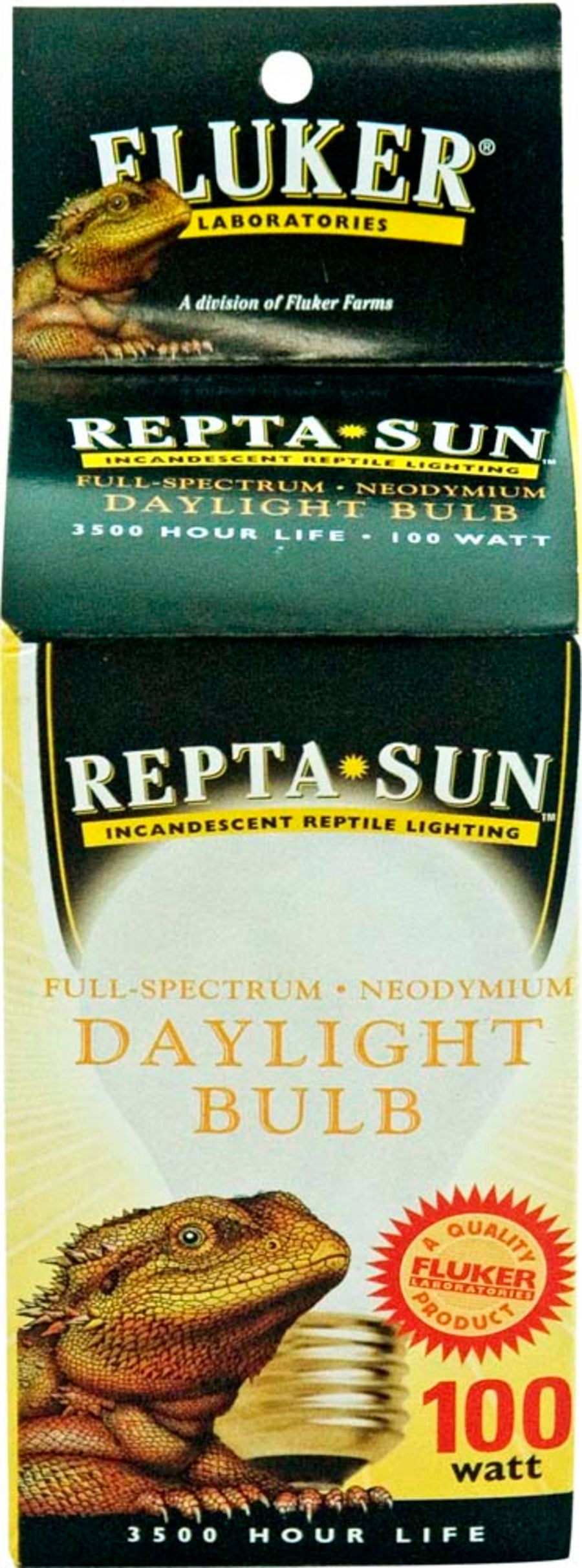 Fluker's Incandescent Reptile Lighting, Full Spectrum Daylight Bulb for Reptiles, Made with Neodymium, Provides Infrared Light