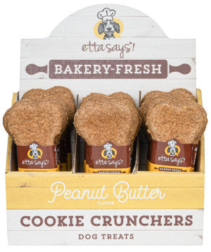 Etta Says! Bakery-Fresh Cookie Crunchers Dog Treat, 5" 24 pk