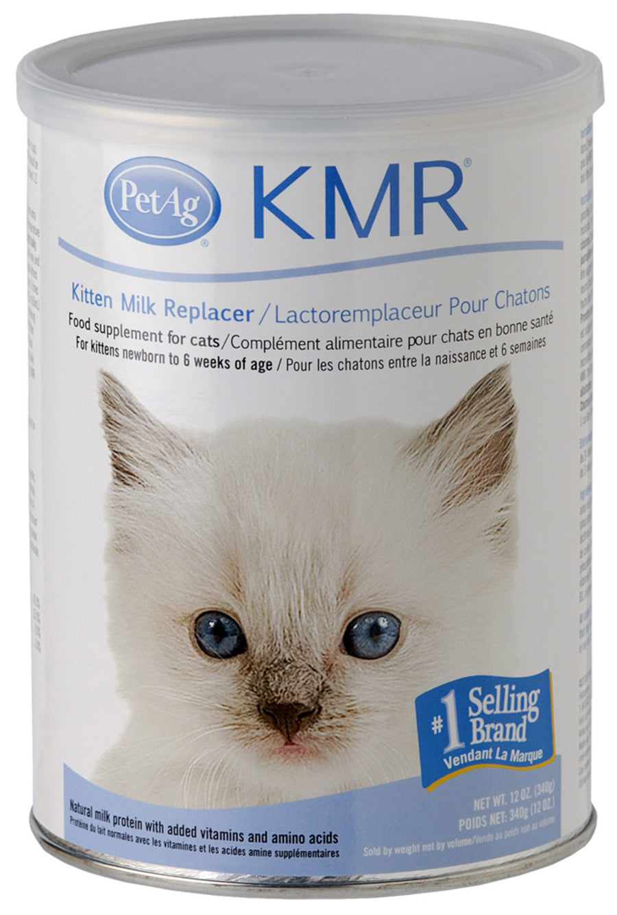 Pet-Ag KMR Kitten Milk Replacer Powder - Powdered Kitten Formula with Prebiotics, Probiotics & Vitamins for Kittens Newborn to Six Weeks Old - Easy to Digest