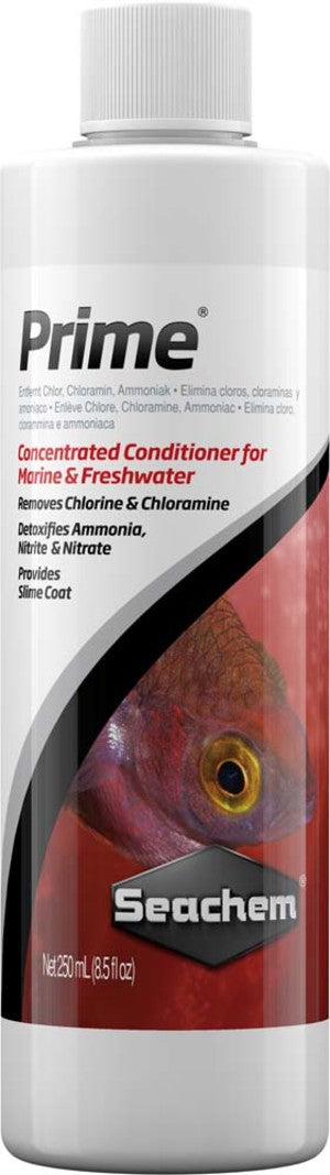 Seachem Prime Fresh and Saltwater Conditioner - Chemical Remover and Detoxifier