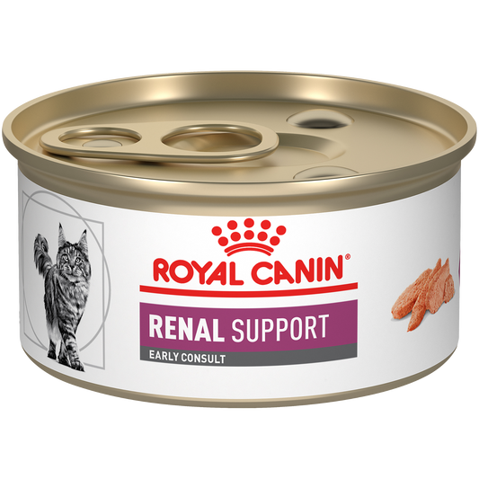 Royal Canin® Feline Renal Support Early Consult Loaf in Sauce Canned Cat Food, 3 oz