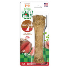 Nylabone Healthy Edibles Natural Dog Chews Long Lasting Roast Beef Flavor Treats for Dogs