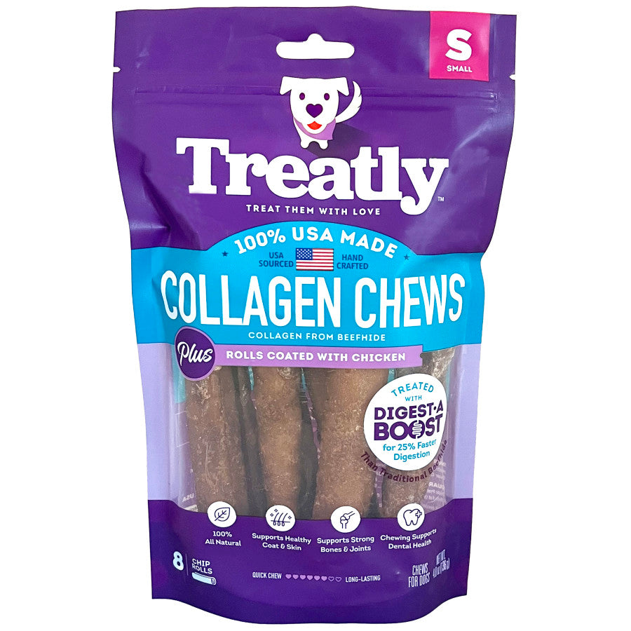Treatly Collagen Chew Rolls Dog Treats Chicken