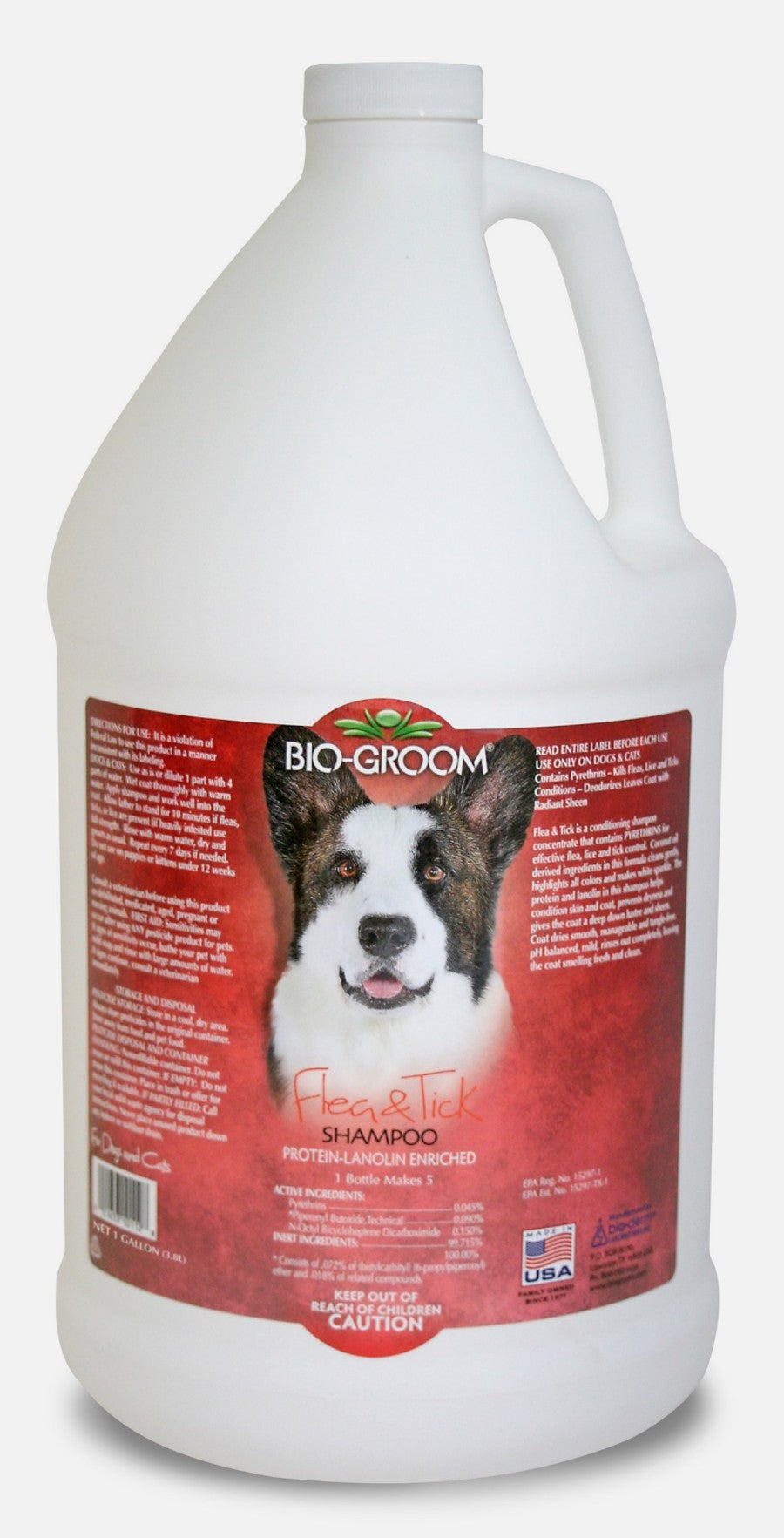 Bio-Groom Flea & Tick Dog Shampoo – Flea and Tick Prevention for Dogs, Cat Flea Treatment, Cruelty-Free, Made in USA, Natural Tick Repellent, Protein-Lanolin Shampoo
