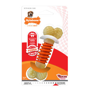 Nylabone Dental Pro Action Bone Dog Chew Toy, Bacon