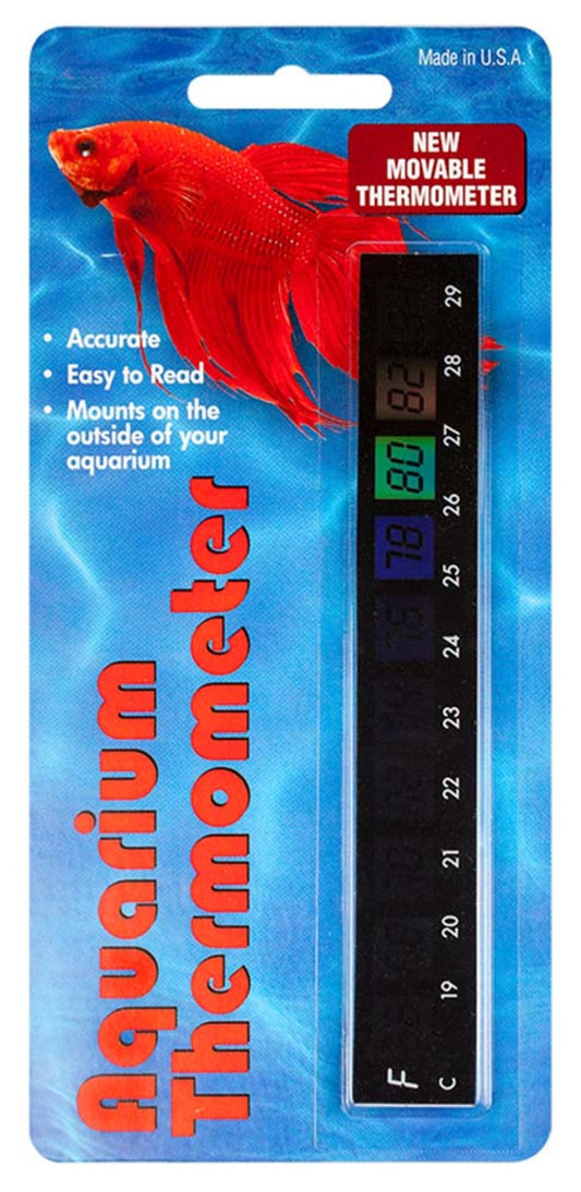 LCR Hallcrest  Liquid Crystal Aquarium Thermometer Horizontal