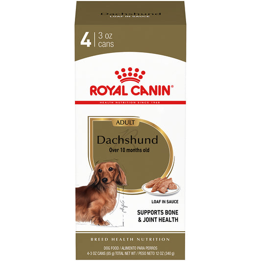 Royal Canin® Breed Health Nutrition® Dachshund Adult Loaf In Sauce Dog Food, 3 oz, 4-pack