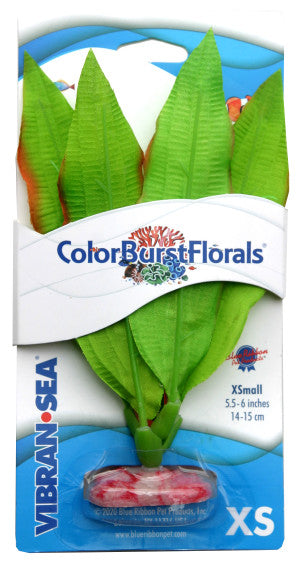Blue Ribbon Pet Products Colorburst Florals Betta Silk Aquarium Plant XS