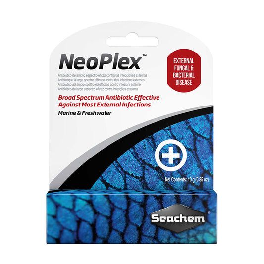 Seachem® Neoplex™ Broad Spectrum Antibiotic Effective Against Most External Infections 10 Gm