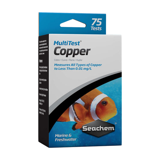 Seachem® Multitest™ Measures All Types of Copper To Less Than 0.01 Mg/l 75 Count