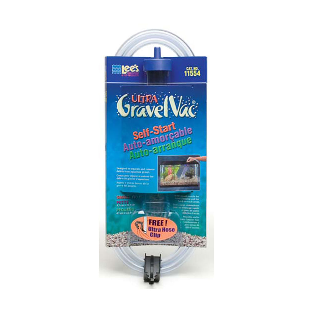 Lee's® Small Self-Start Ultra GravelVac® Cleaner with Nozzle & Hose Clip 9 Inch