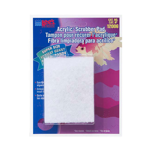 Lee's® Super Size Fine Scrubber Pad for Acrylic 3 Inch X 4 Inch X 1 Inch