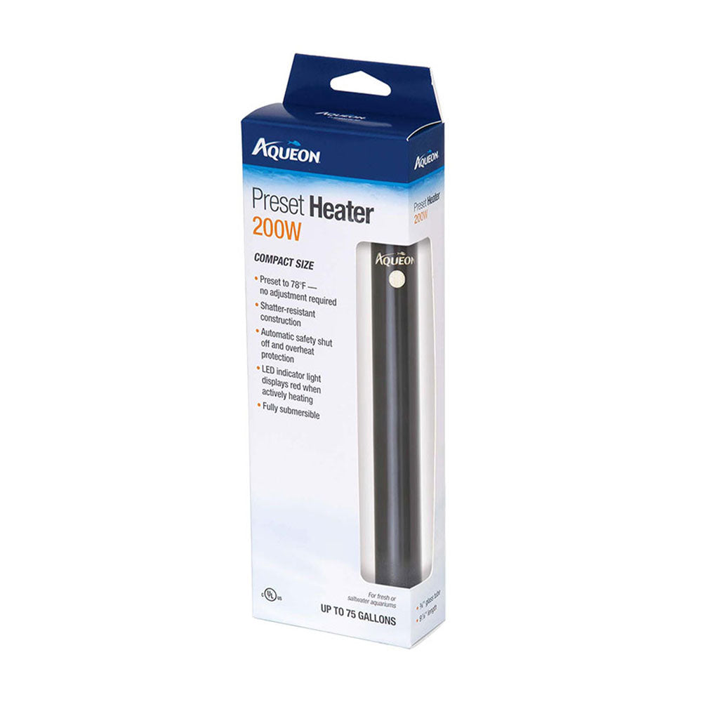 Aqueon® Preset Heater 200 Watt 3.5 X 1.5 X 10.5 Inch
