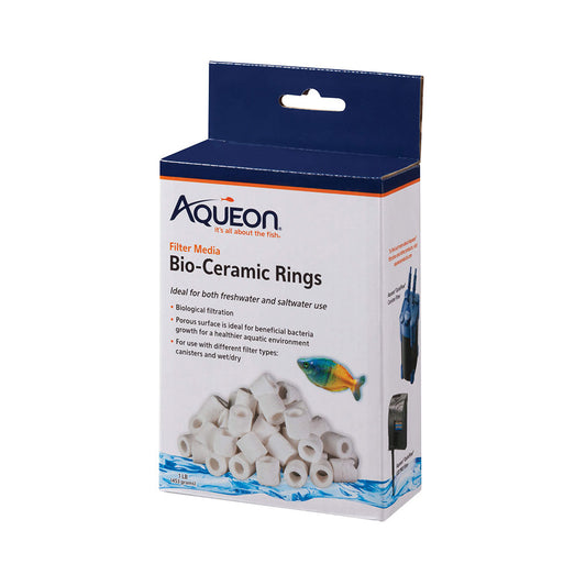 Aqueon® Filter Media Bio-Ceramic Ring 1 Lbs X 60 Count
