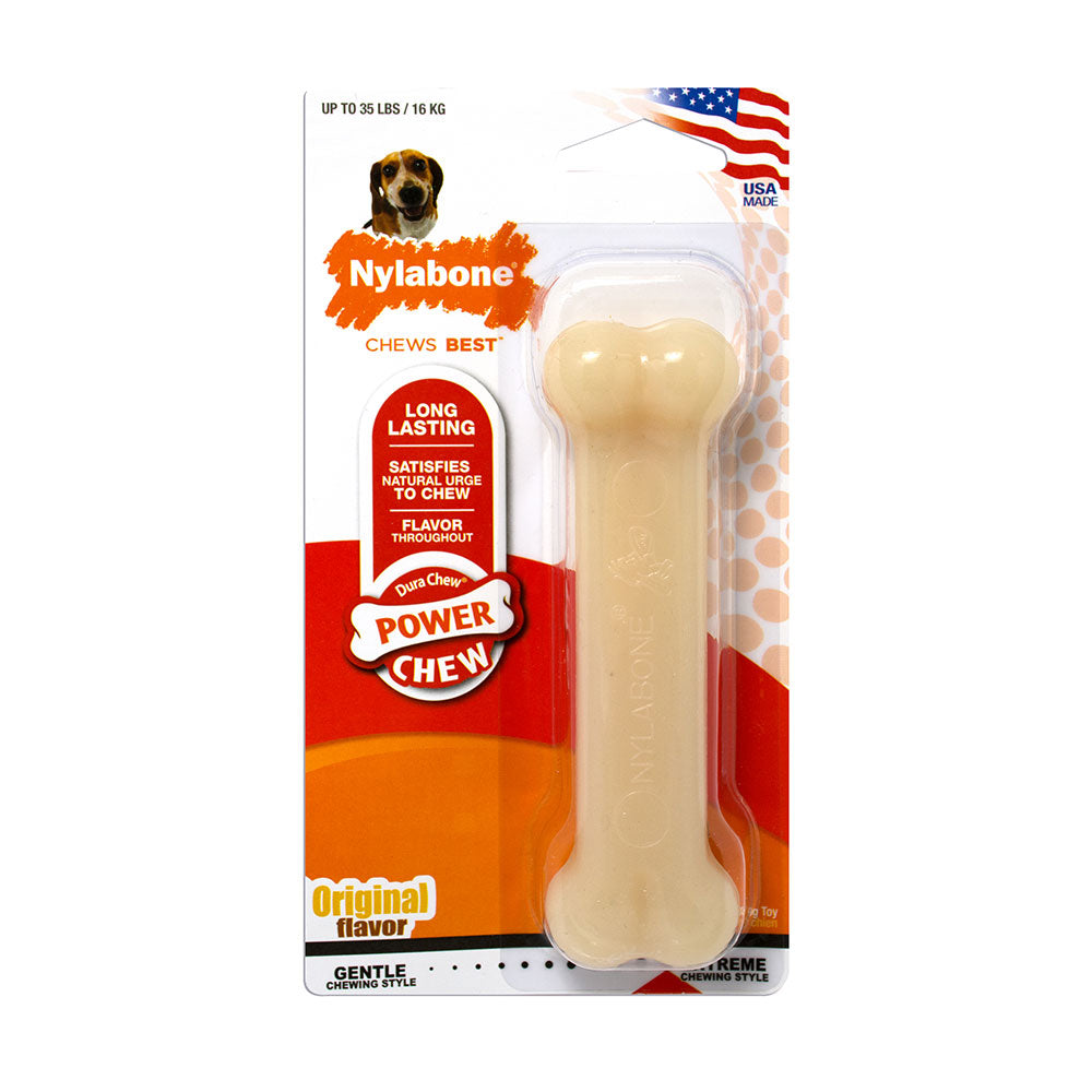 Nylabone® Dura Chew® Power Chew Original Flavor Long Lasting Chew Dog Toy Wolf Up to 35 Lbs