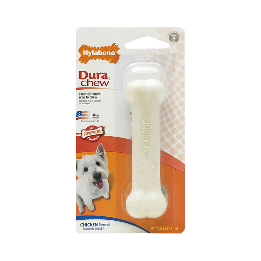 Nylabone® Dura Chews® Power Chews Chicken Flavor Long Lasting Chews Dog Toys Regular Up to 25 Lbs